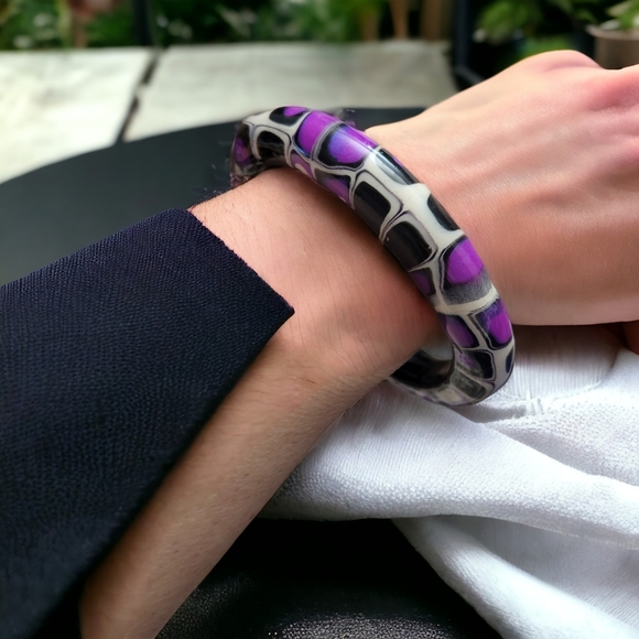 Handmade Polymer Clay Bracelet - Picture 3 of 3